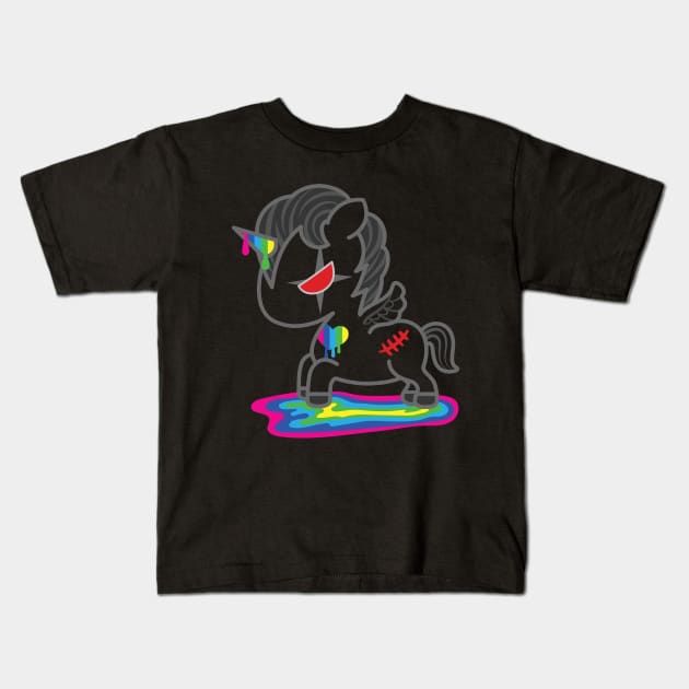 Unicorn Slayer Kids T-Shirt by MJ Hsu